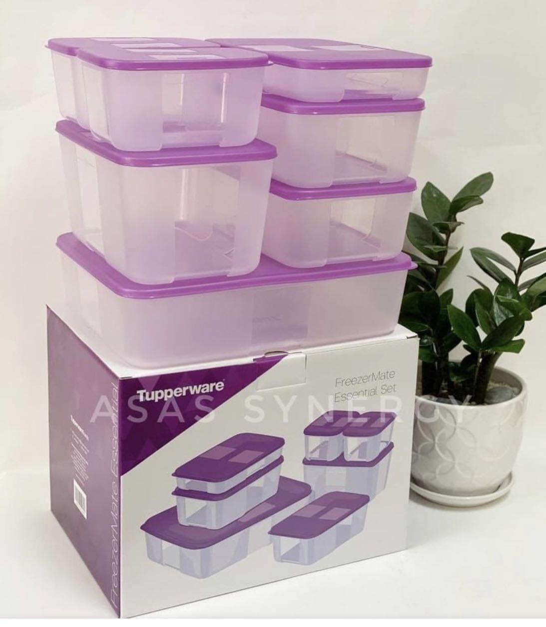 Bộ Hộp Tupperware Trữ Đông Freezermate Essentail (7 Hộp) - Hàng Chính Hãng