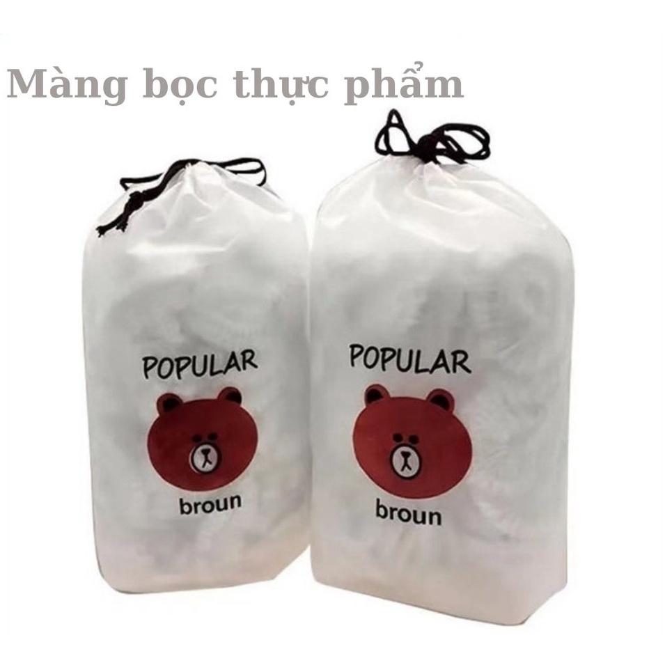 Sét 100 màng bọc thực phẩm chun co giãn dùng nhiều lần