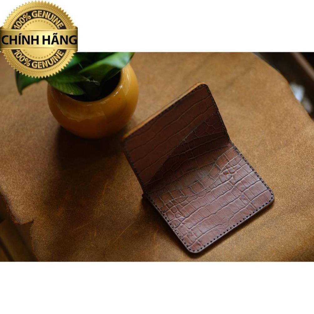 VÍ RAM NGANG TRỐNG ĐỒNG DA BÒ THẬT VEGTAN LIGHT BROWN- CHÍNH HÃNG RAM LEATHER .