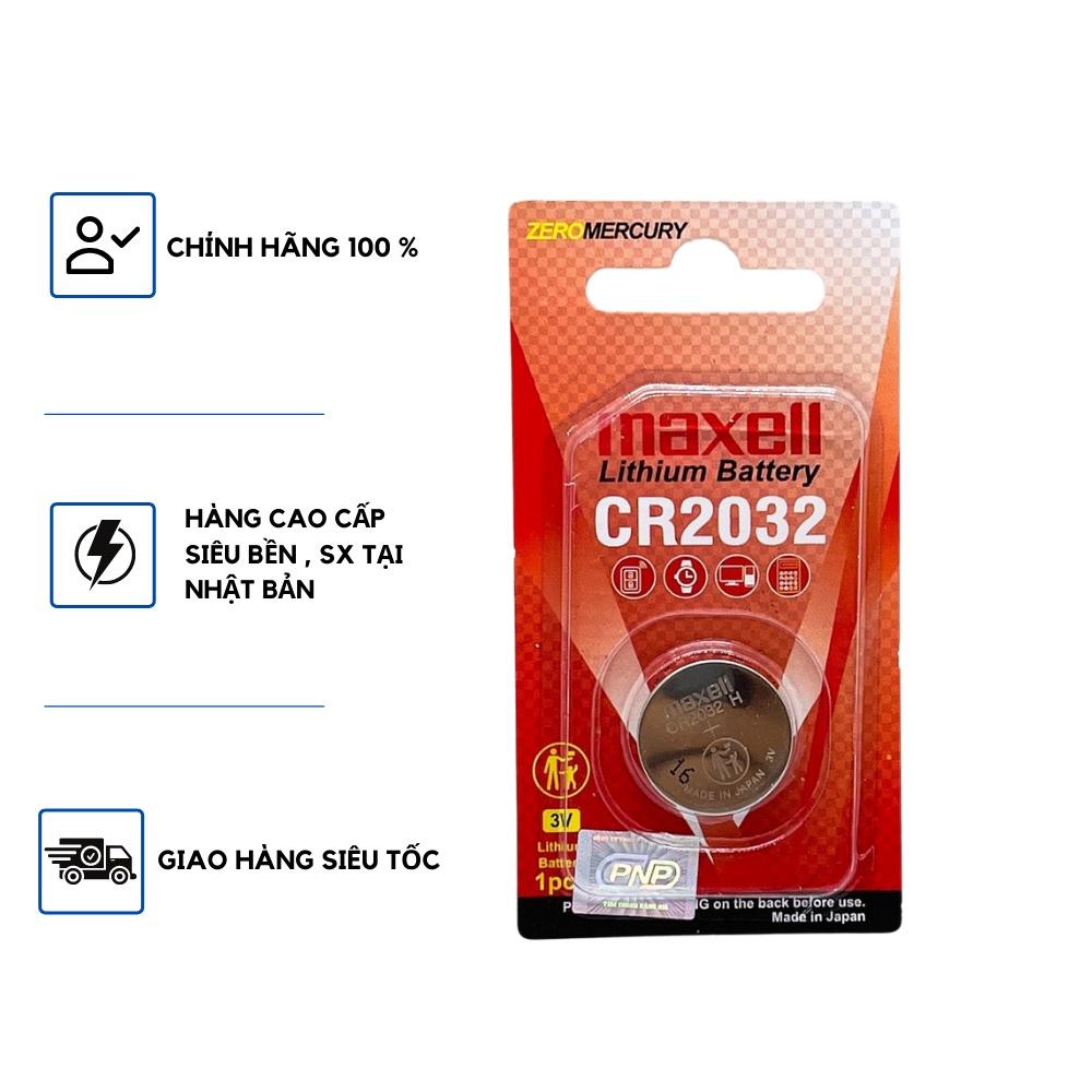 Pin CR2032 Lithium 3V Maxell cao cấp Made In Japan - Hàng chính hãng