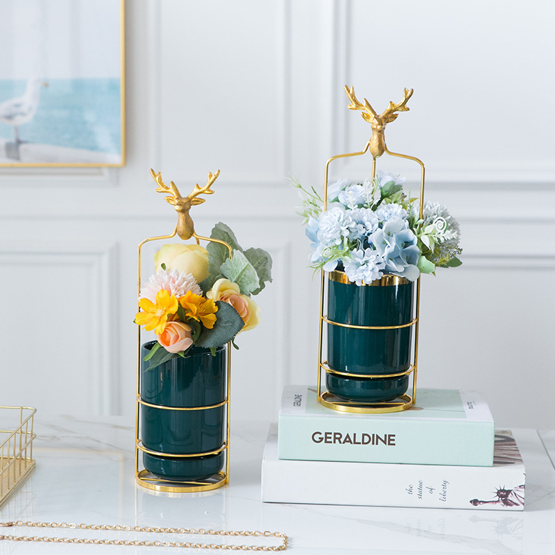 Giỏ Treo Chậu Hoa Ban Công Trong Nhà, Chậu Hoa Trang Trí Cao Cấp Màu Ngẫu Nhiên DECOR LUXURY - Hàng Nhập Khẩu