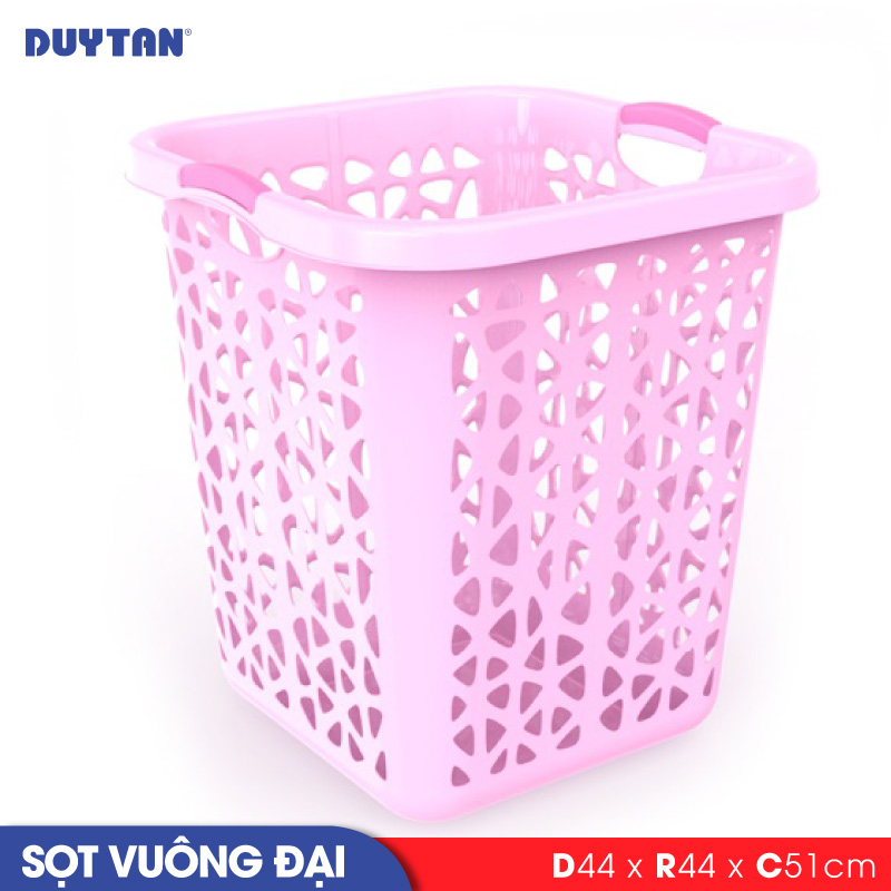 Sọt vuông đại nhựa Duy Tân - 20069 - Giao màu ngẫu nhiên - Hàng chính hãng