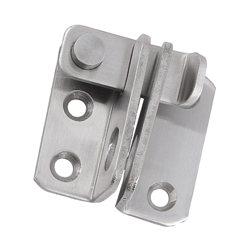 6pcs Stainless Steel Door Buckle Latch Bolt Sliding Cabinet Door Lock Hasp