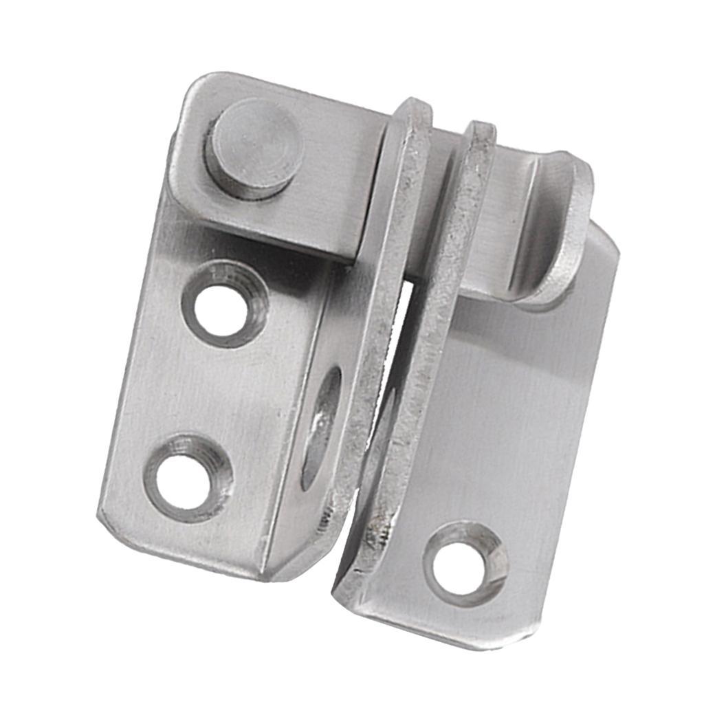 2x Stainless Steel Hasp Latch Lock Sliding Door Bolt for Window Cabinet Door