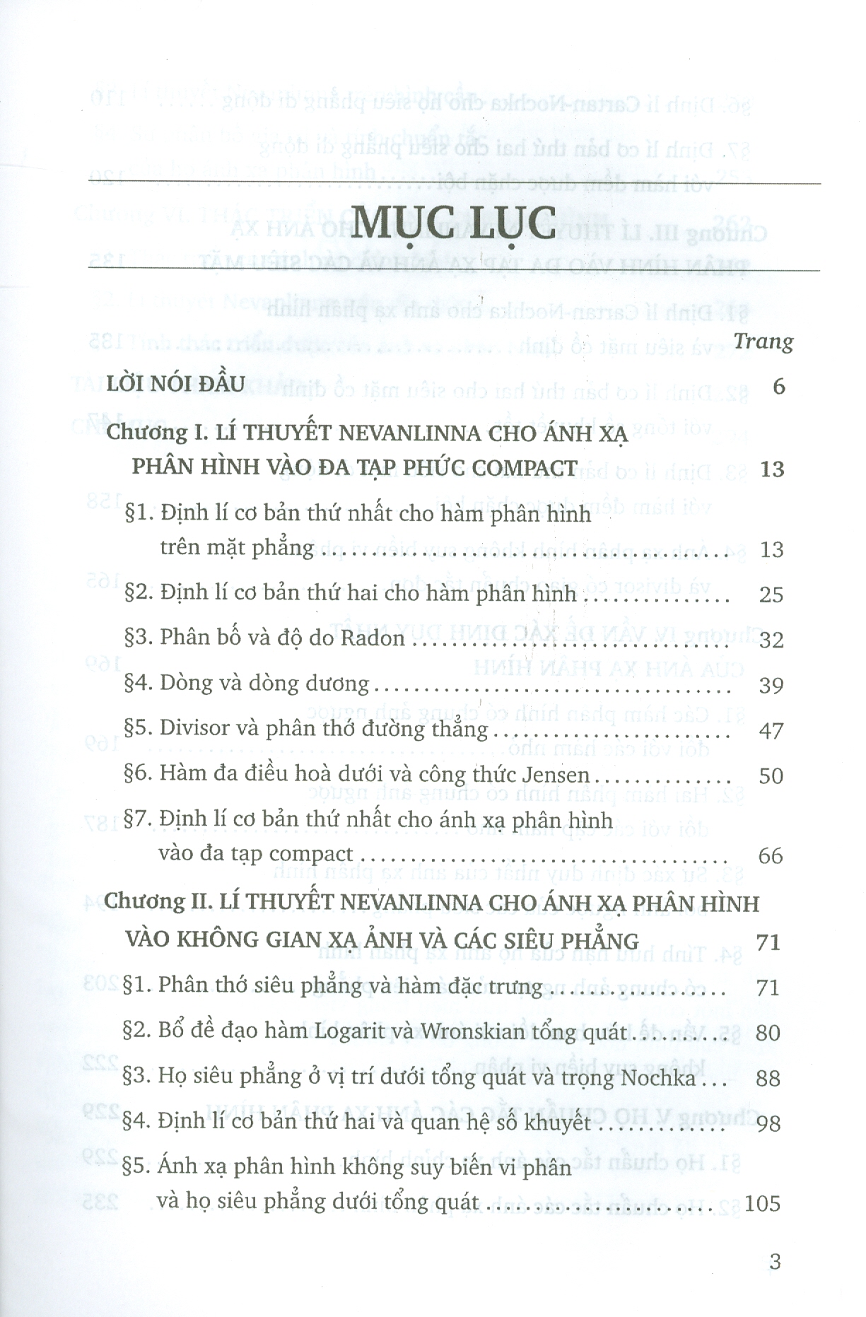 Lí Thuyết Phân Bố Giá Trị Cho Ánh Xạ Phân Hình Và Một Số Vấn Đề Liên Quan