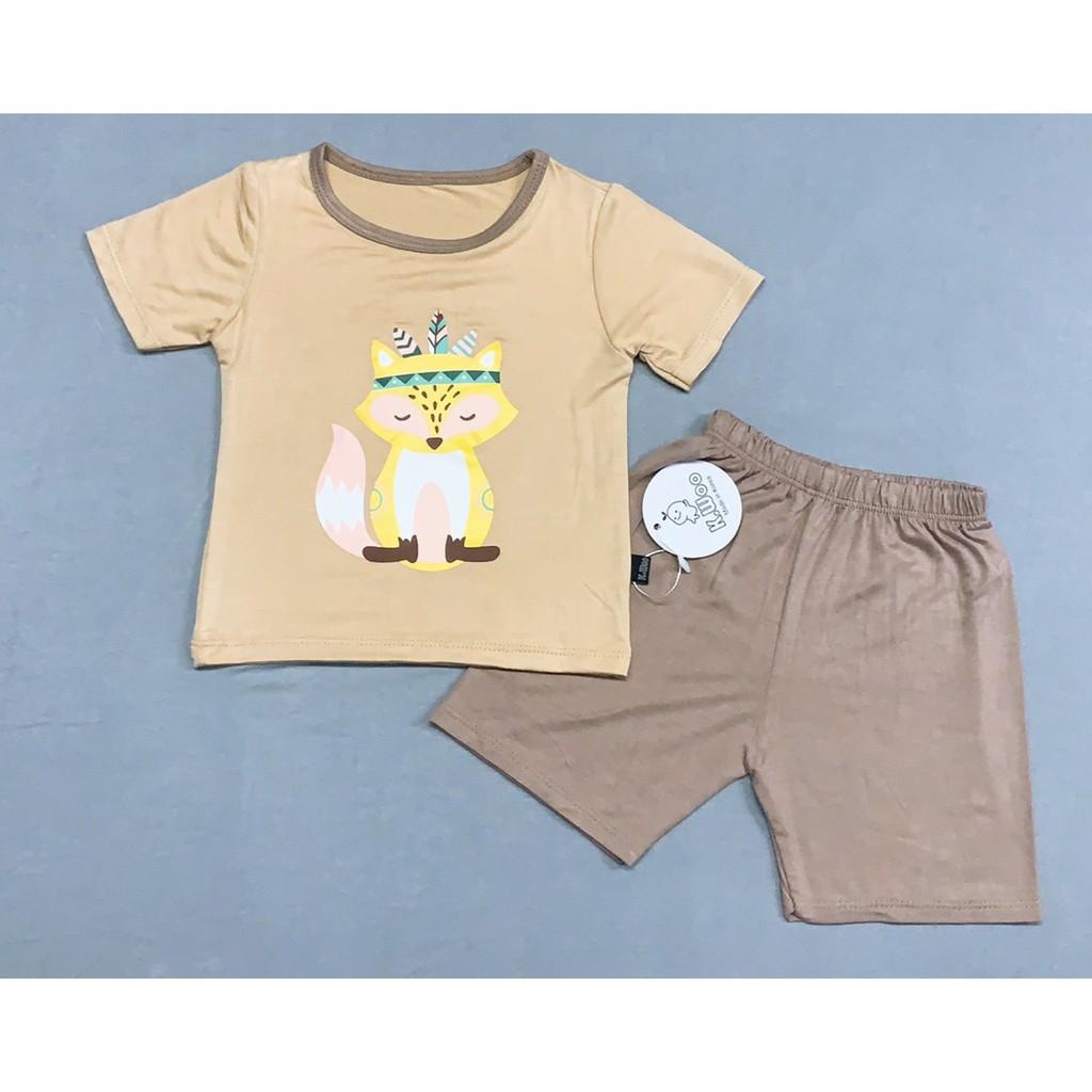 Bộ cộc tay thun lạnh hình thổ dân Qt03