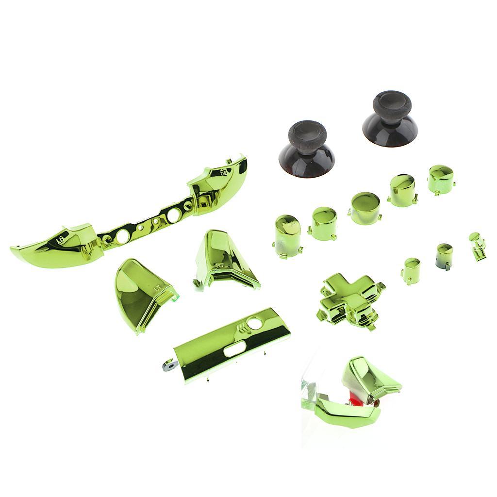 2 Set Full Button Kit Bumper ABXY Dpad Replacement For Xbox One S Controller