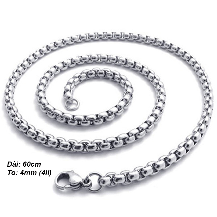 Dây chuyền nam Đầu lâu cá tính ver2 MDC180