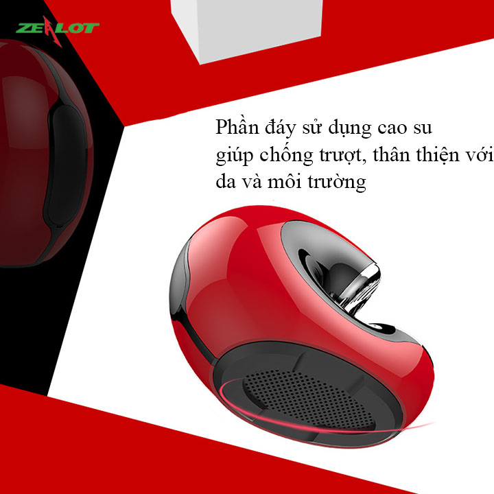 Loa bluetooth di dộng ngoài trời không dây Zealot hàng chính hãng âm thanh siêu trầm