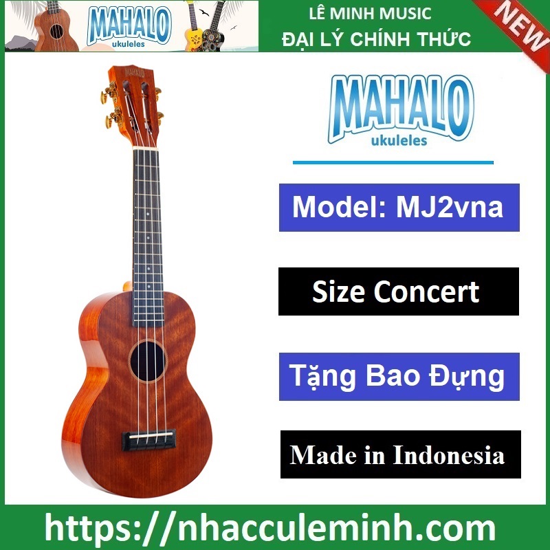 Đàn Ukulele Size Concert Mahalo MJ2VNA kèm bao