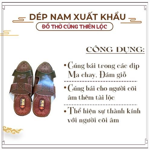 Giày Dép Nam Giấy Cao Cấp Xuất Khẩu Hàng Mã Đồ Thờ Cúng Thiên Lộc