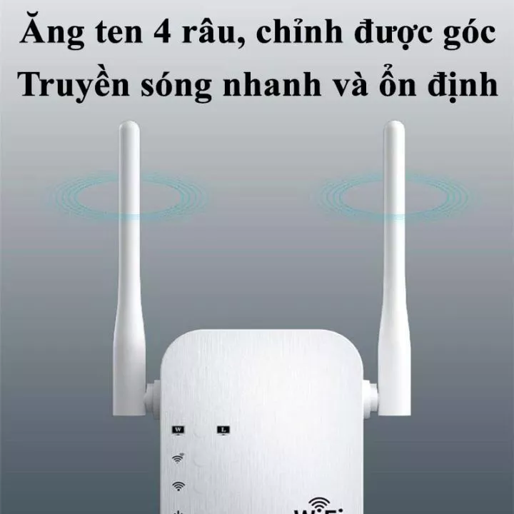 Bộ Kích Sóng Wifi Cao Cấp Twifi 4 Râu Râu Cực Mạnh, Tăng Sóng Wifi Tốc Độ Cao 300Mbps Sử Dụng Siêu Mượt, Kích Wifi Siêu Khỏe, Truyền Sóng Nhanh Ổn Định Có Ăng Ten Chỉnh Được Góc