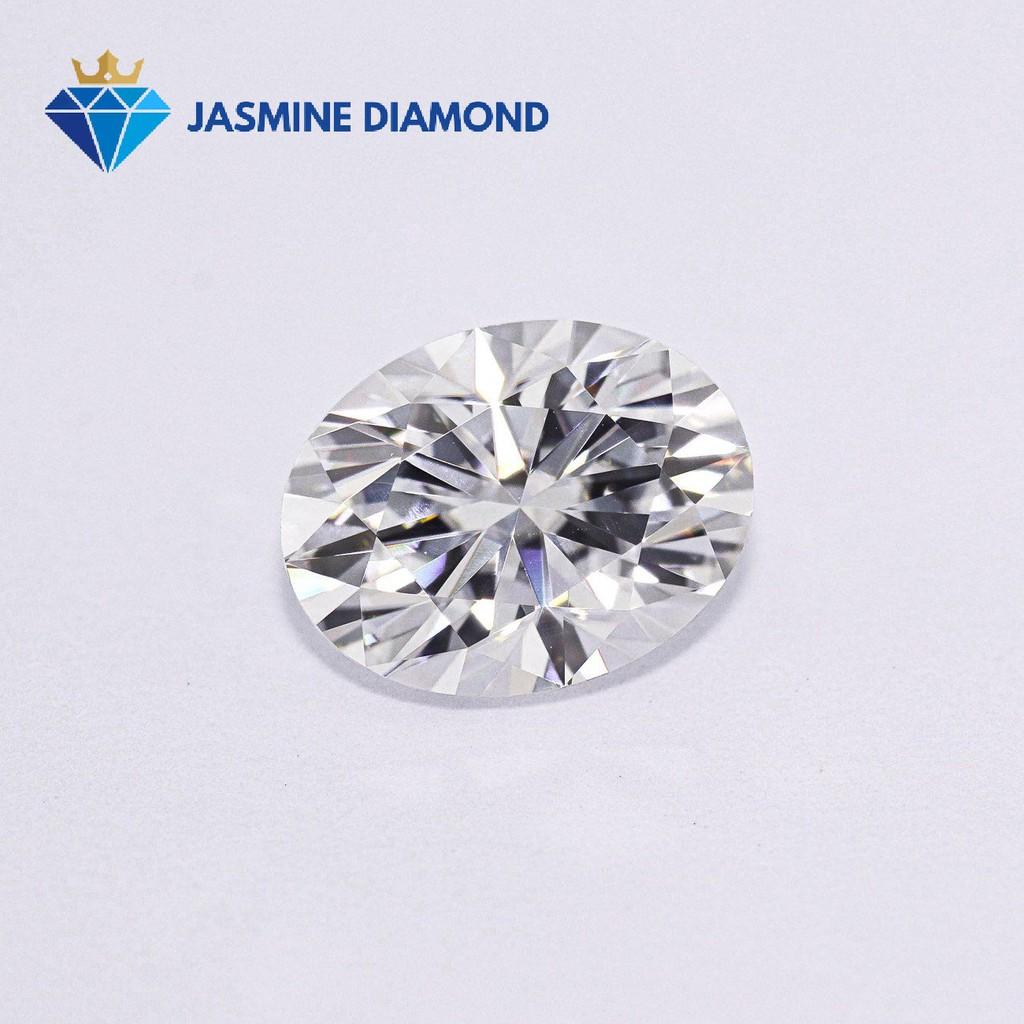 Kim cương nhân tạo Mỹ Moissanite giác cắt Oval