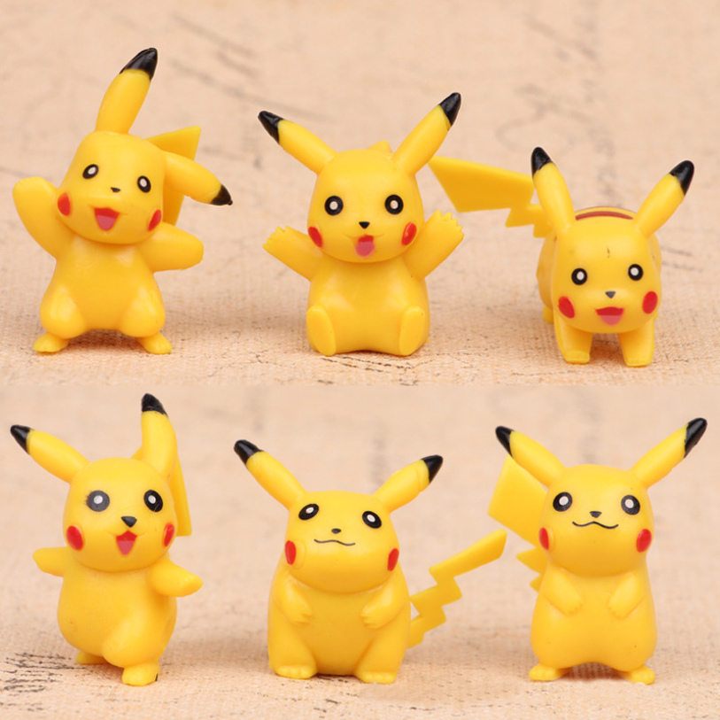 Bộ sưu tập mô hình đồ chơi Pokemon - 06 Pikachu (Mẫu 02)