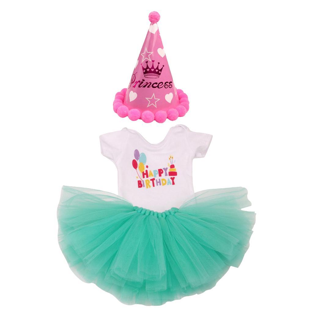 Fashion Birthday Dress & Hat for 18inch Doll Pink
