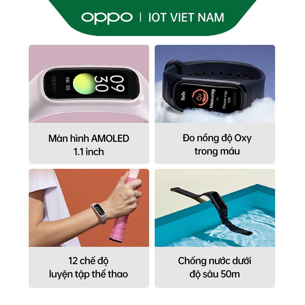 Combo Sản Phẩm OPPO (OPPO Band + Enco W11) - Hàng Chính Hãng