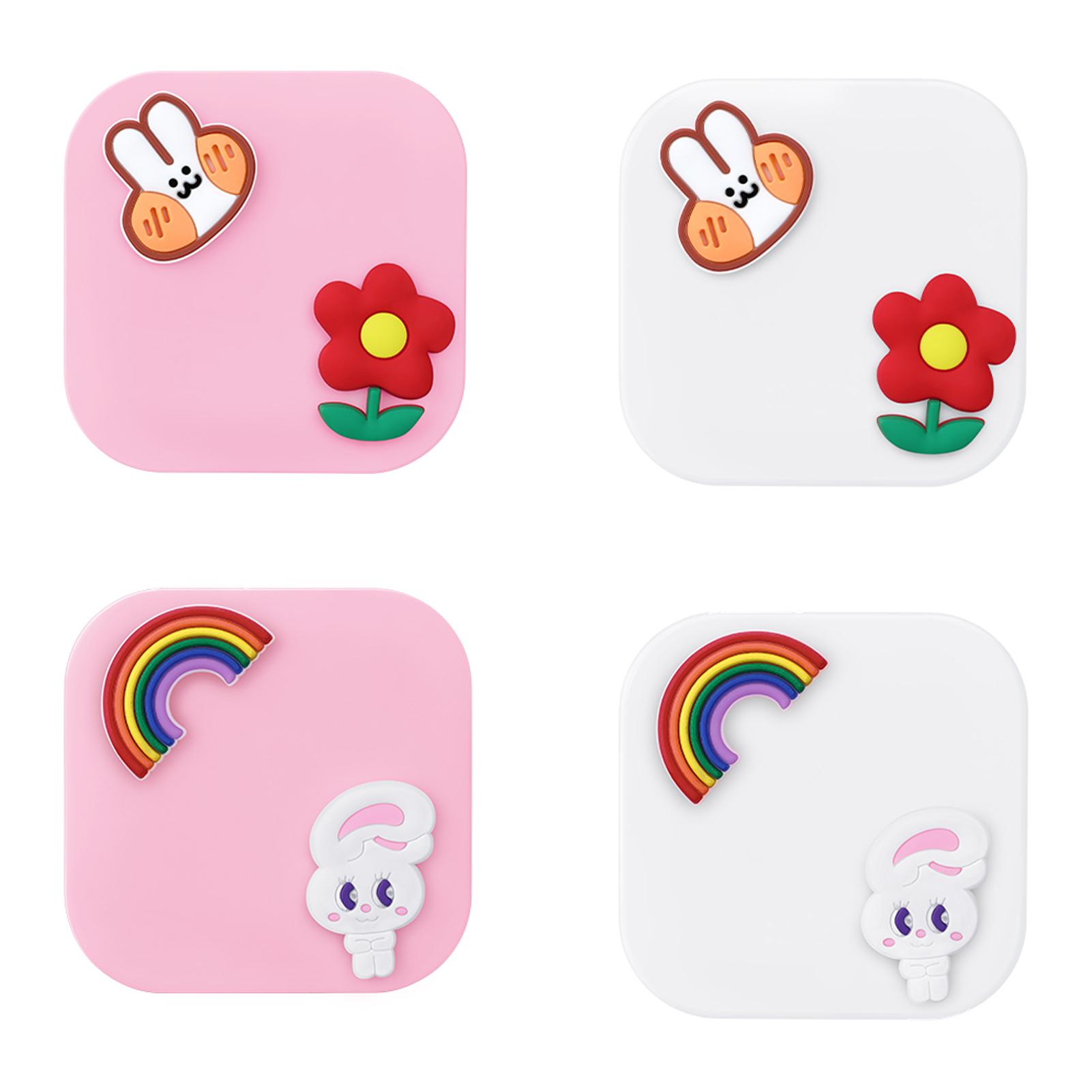 Hộp đựng kính áp tròng di động, nhỏ gọn, có gương, mẫu mã dễ thương