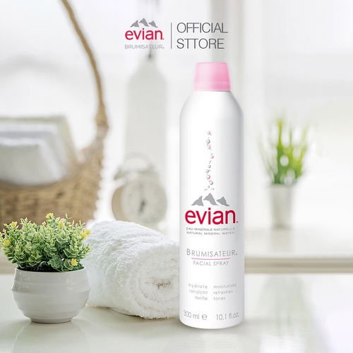 Combo 2 xịt khoáng cấp ẩm và làm dịu da Evian 300ml x 2