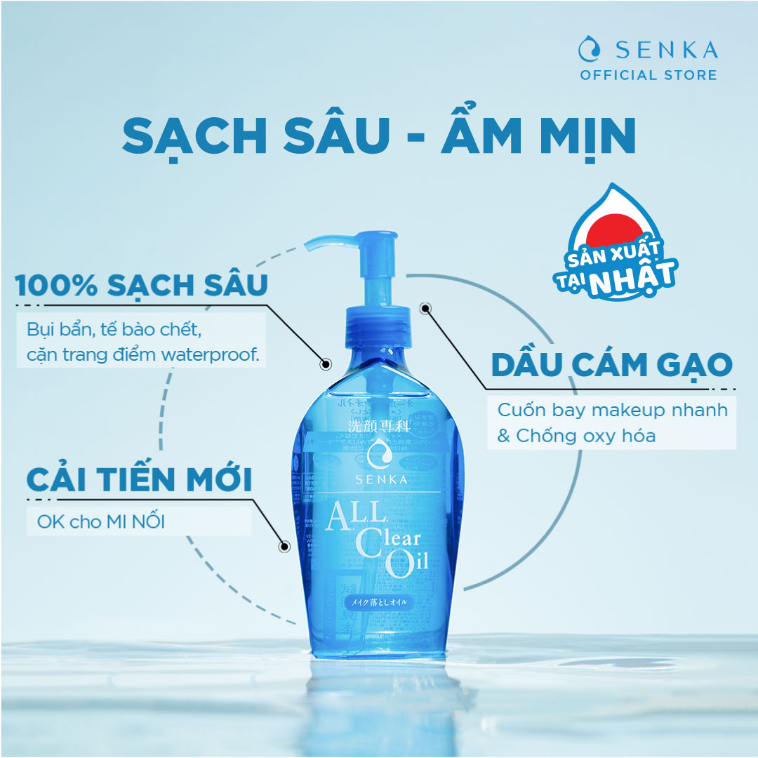 Dầu Tẩy Trang Sạch Sâu Senka All Clear Oil 14847 (230ml)