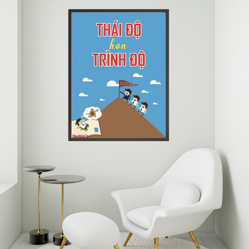 Tranh Tráng Gương Pha Lê Câu Nói Tạo Động Lực - Tranh Phòng làm Việc