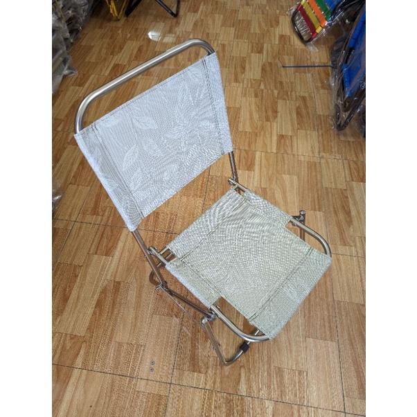 Ghế Xếp Inox 100% Vải Lưới Thổ Cẩm