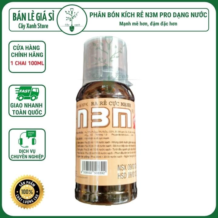 N3M [NƯỚC] Phân Bón Lá Siêu Kích Rễ 100ML | Cây xanh Store