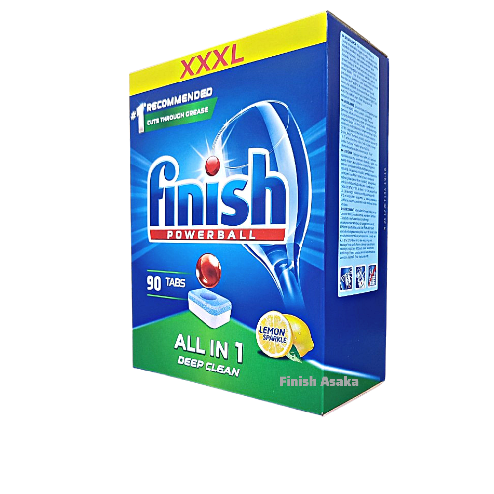 Combo Dầu làm bóng finish 750ml+Viên rửa bát Finish All in one 90v hương chanh dùng cho Máy rửa bát