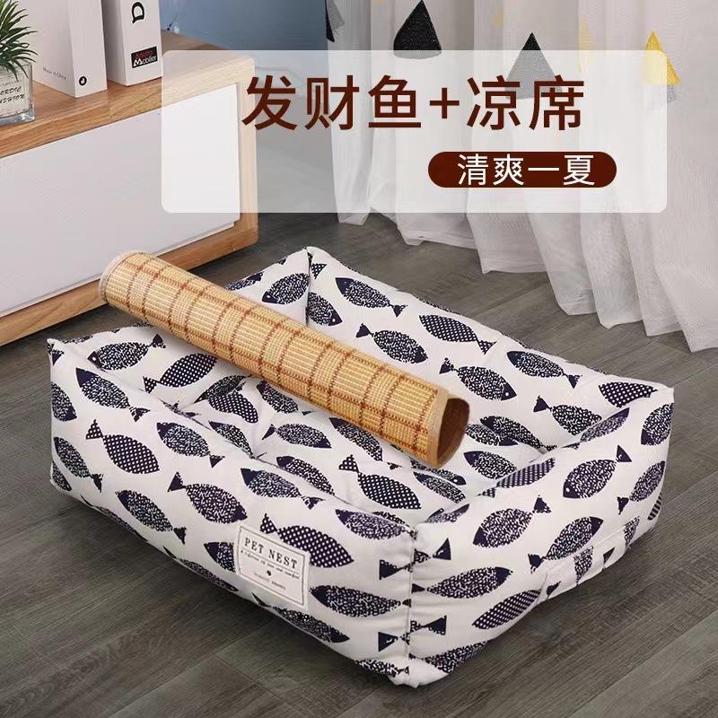 Cũi chó đảm bảo chất lượng bốn mùa hè phổ thông Teddy Fadou Corgi Bichon Pomeranian cũi chó vừa và nhỏ cũi thú cưng