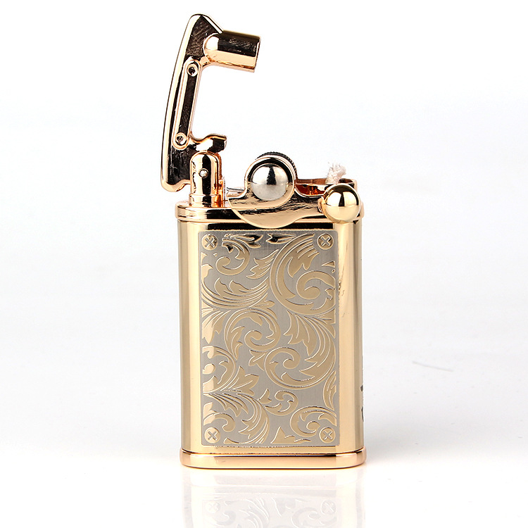 Vỏ Hột Quẹt Bật Lửa Hột Quẹt Xăng Đá Hoa Văn Chief CF018-13 Đánh Lửa Tự Động - Nhiều Màu(KHÔNG CÓ XĂNG)