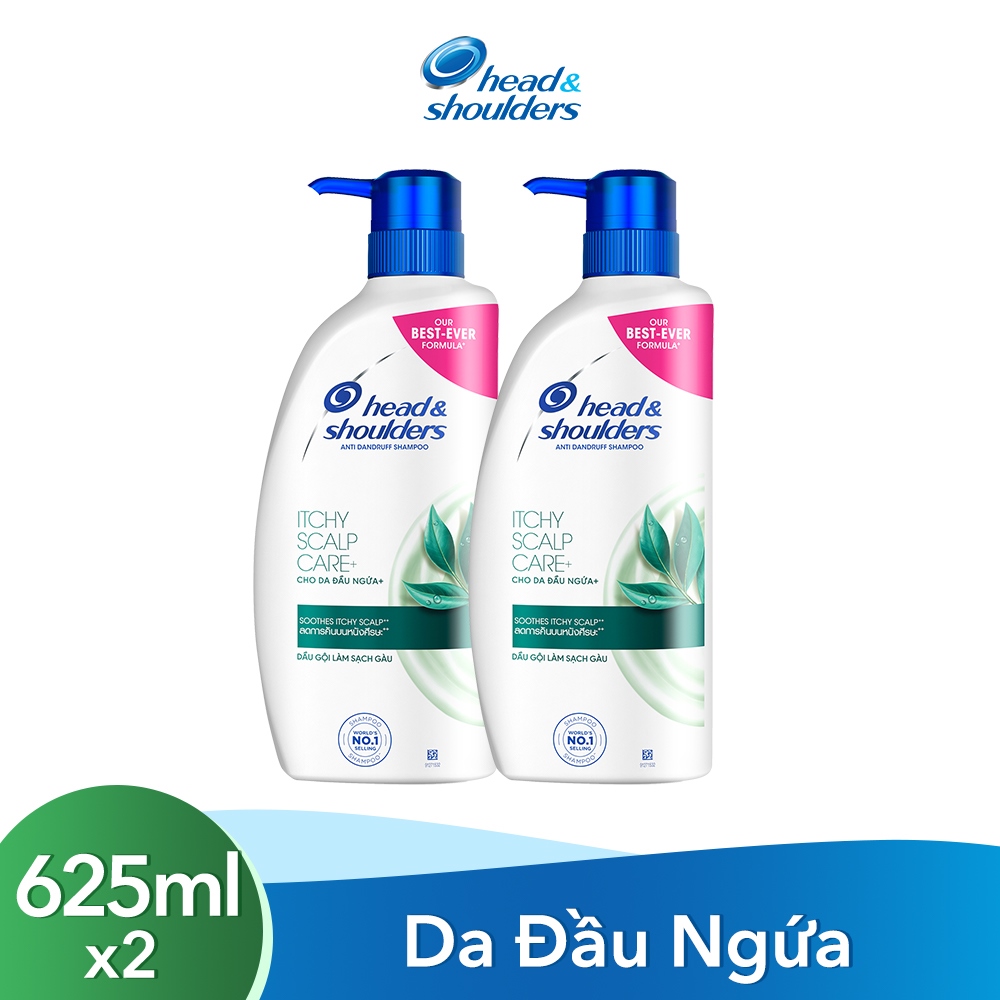 Combo 2 Dầu Gội HEAD &amp; SHOULDERS Cho Da Đầu Ngứa 625ml