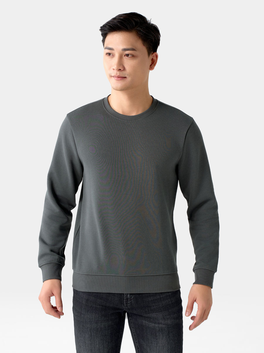 Áo Thun Ấm Tay Dài Nam 5S FASHION Soft-Warm Chất Nỉ Mềm Mịn, Dày Dặn, Trơn Basic Dễ Mặc (ANI24027)