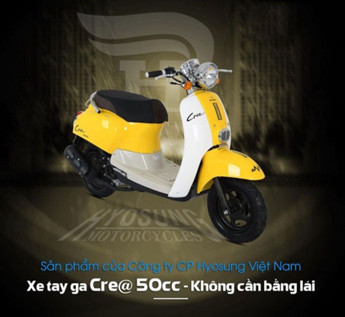 Xe Ga 50cc Crea Hyôsung (Đèn LED)