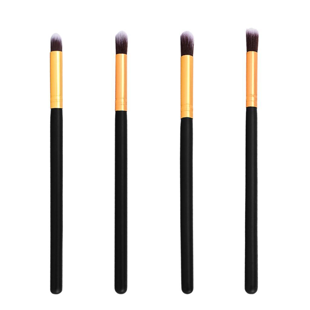 4 Pieces Cosmetic Eyeshadow Foundation Makeup Brushes Set
