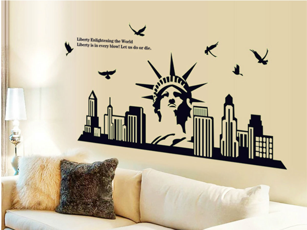 Decal dán tường dạ quang NEWYORK-ABQ9622