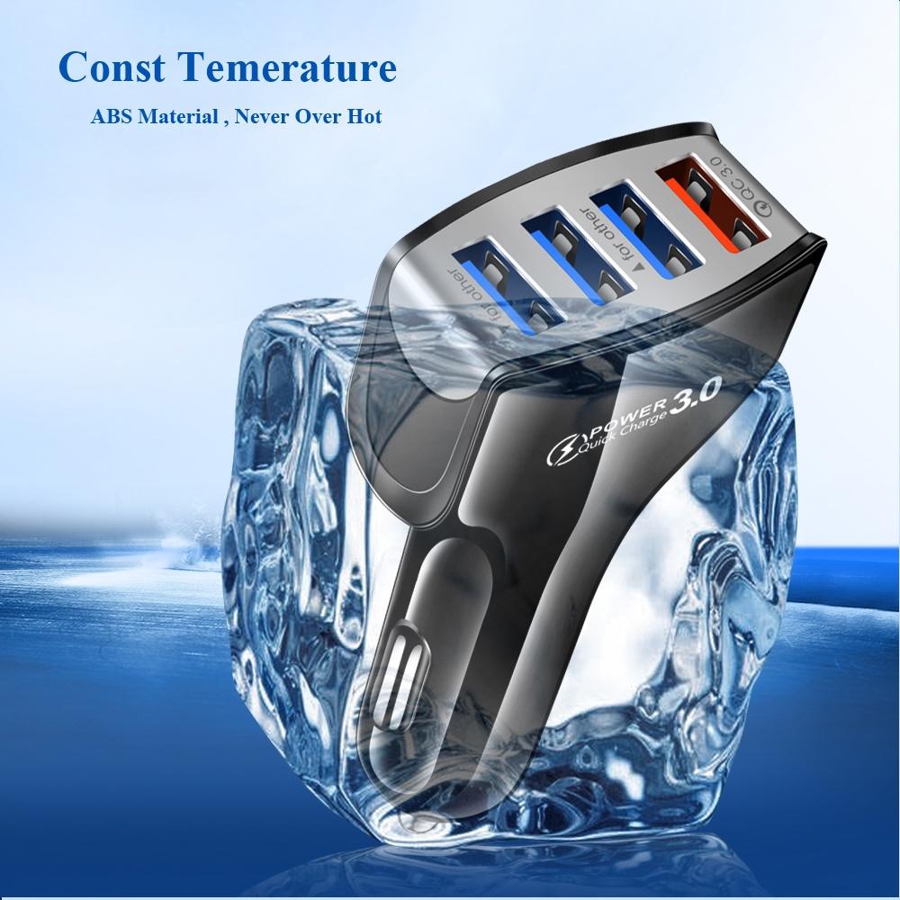 Tẩu Sạc Điện Thoại 4 Cổng USB 5V 3.1A Cho Xe Hơi