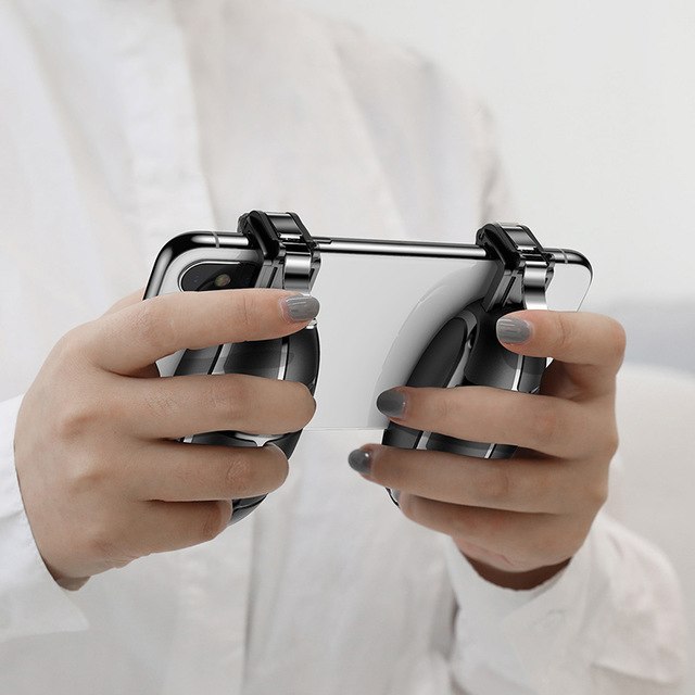 Bộ gamepad nút hỗ trợ chơi game PUBG Baseus Holder cho điện thoại máy tính bảng (Màu ngẫu nhiên) - Hàng chính hãng