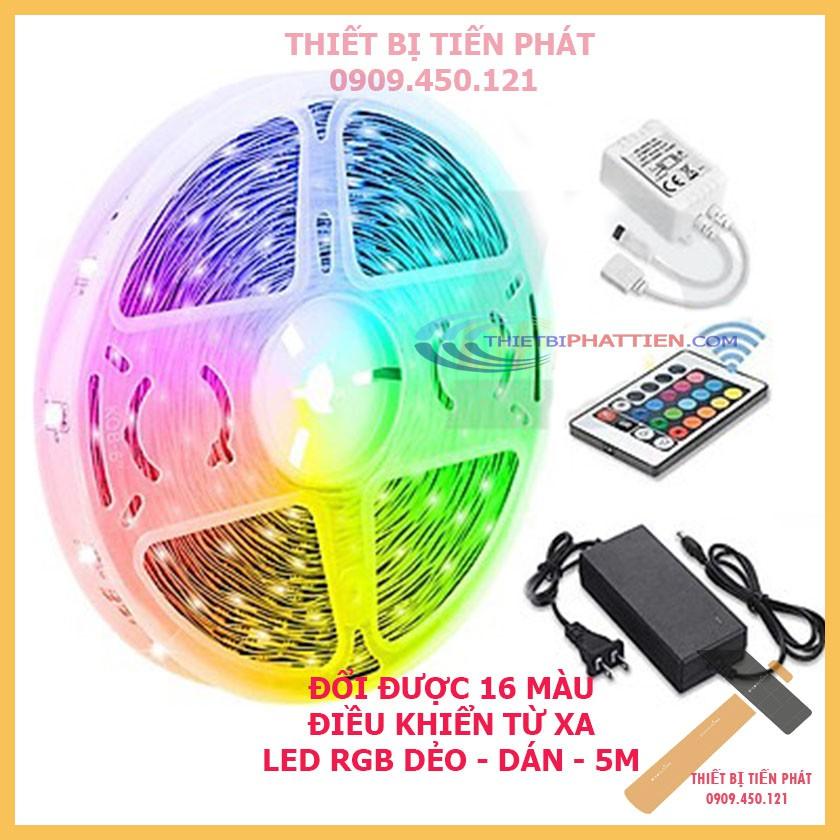 Đèn Led Tiktok RGB 5050 DIY Đổi Được 16 Màu, Được Bọc Keo Silicon, Setup Phòng