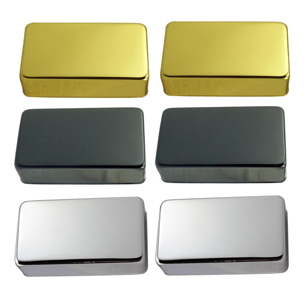 2x Sealed Brass Gold Humbucker Pickup Cover for Electric Guitar Replacement