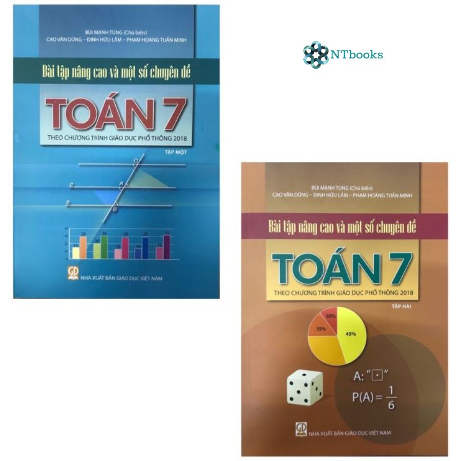 Combo 2 cuốn sách Bài tập nâng cao và một số chuyên đề Toán 7 Tập 1 + Tập 2