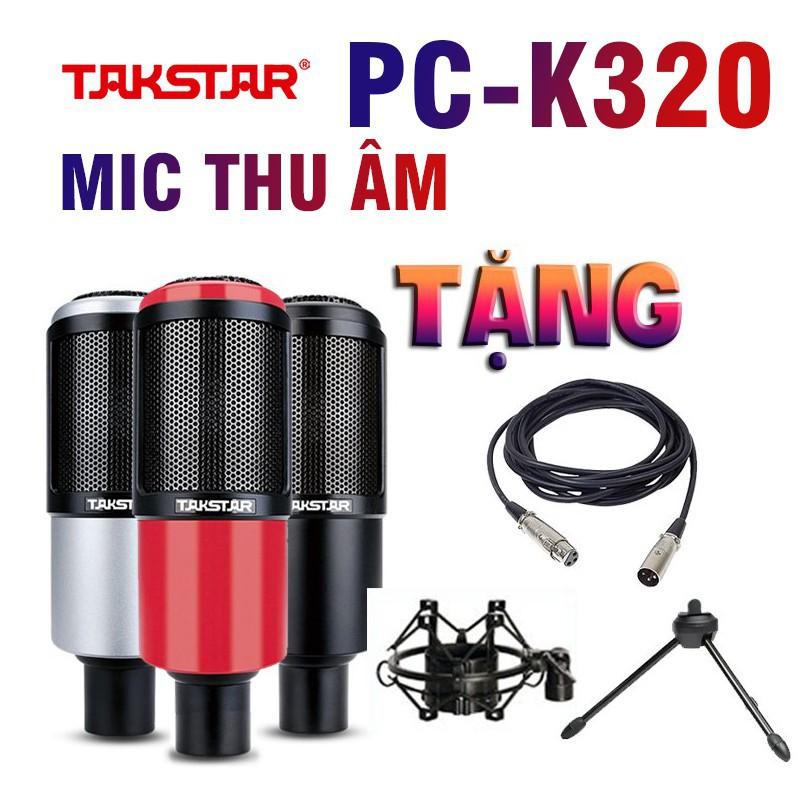 Mic Takstar PC-K320 Mic Thu Âm Chuyên Nghiệp Cao Cấp Hát Karaoke, Livestream Bảo Hành 12 tháng