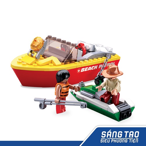 Đồ chơi lắp ráp đội cứu hộ bãi biển TINITOY YY686852
