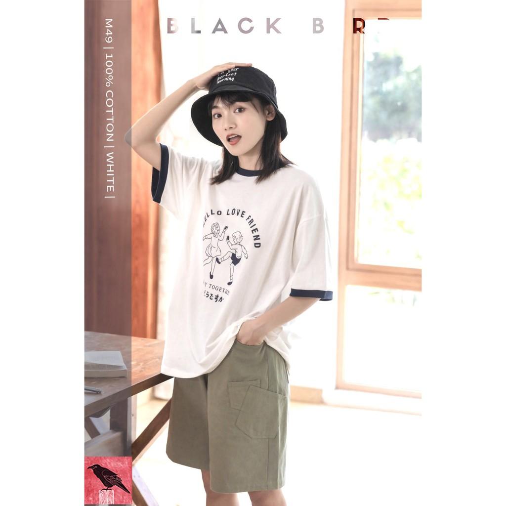 ÁO PHÔNG NAM NỮ M49 | HELLO LOVE FRIEND