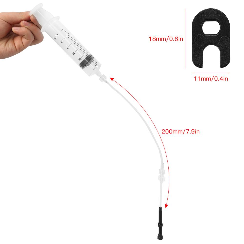 Xi lanh bơm keo bánh xe đạp không lớp Được trang bị công cụ tháo lõi van,Ống 200mm