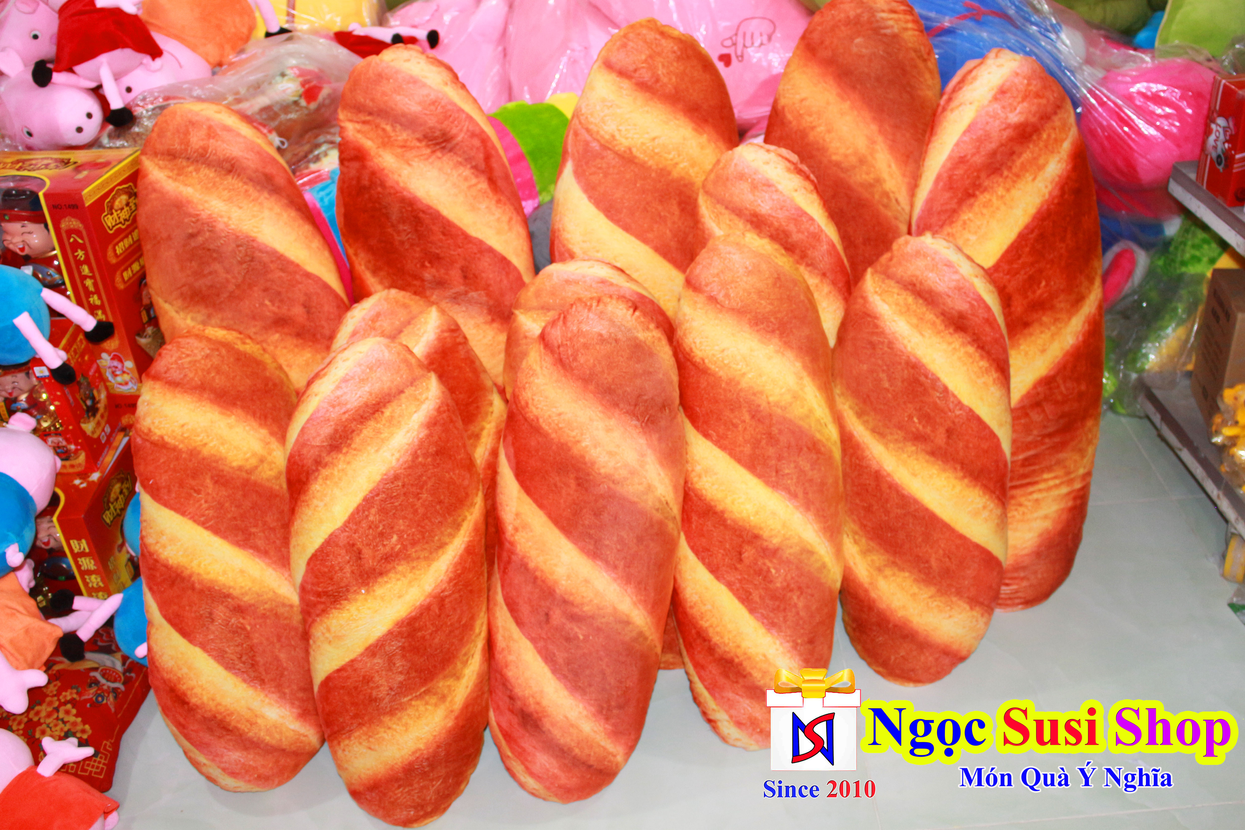 GỐI ÔM BÁNH MÌ 3D SIZE 70CM SIÊU MỊN