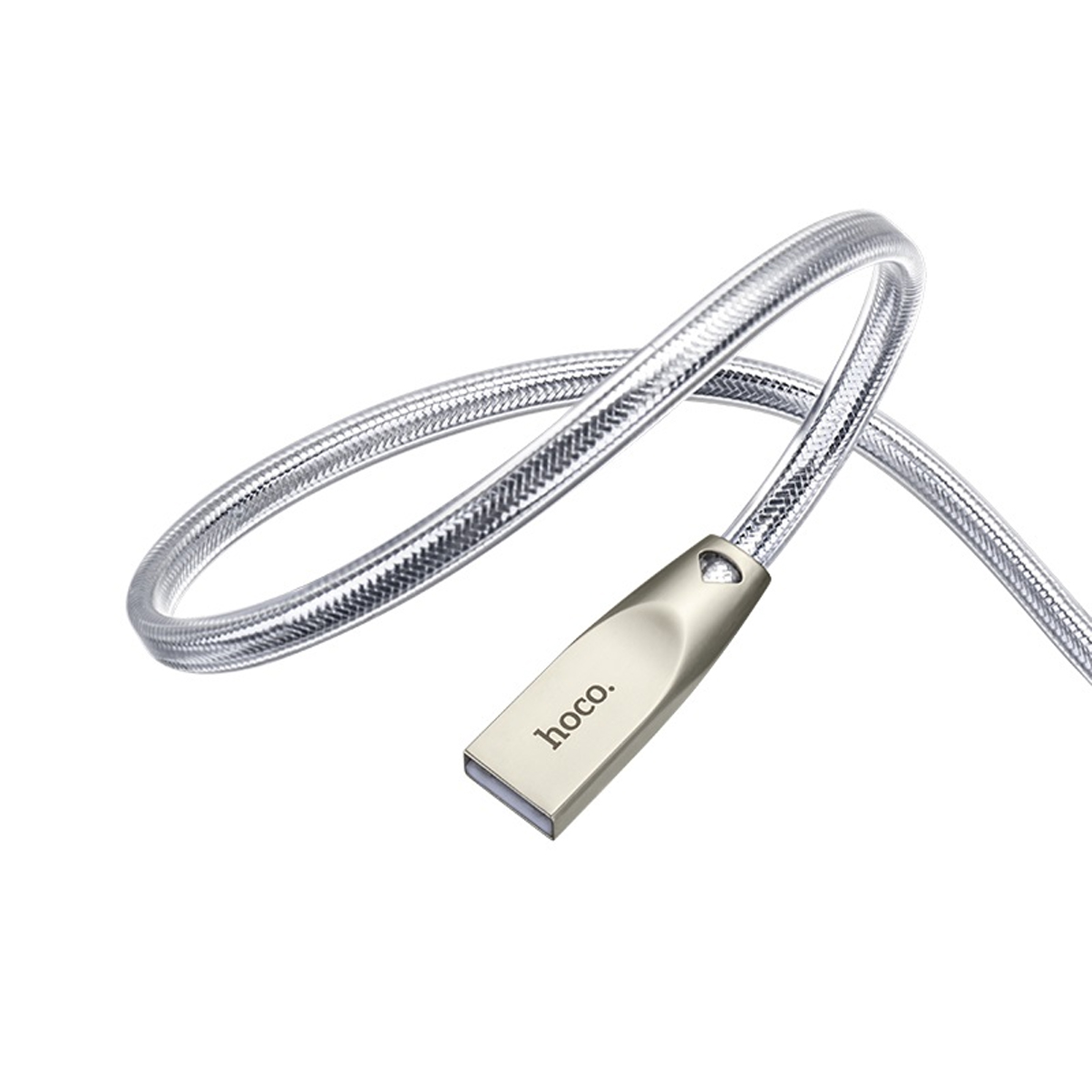 Cáp Micro-USB Hoco U9 Dài 2M + Tặng Dây Quấn Cáp - Hàng Chính Hãng