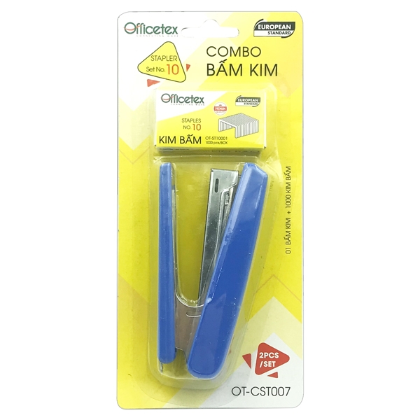 Combo Bấm Kim /OT-CST007 - Mẫu 2 - Xanh Dương