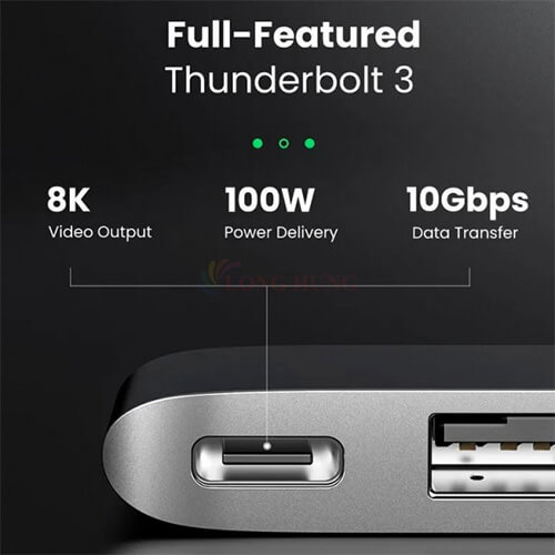 Cổng chuyển đổi Ugreen 6-in-1 Multifunction Adapter USB-C Hub CM251 60560 - Hàng chính hãng