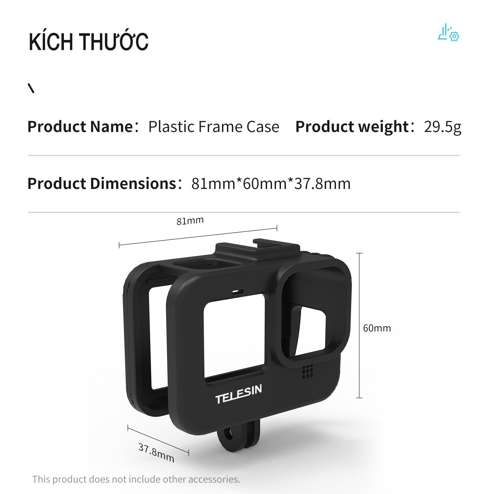 Vỏ Bảo Vệ GoPro Hero 9 10 Chống Va Đập Có Thể Kết Nối Với Đèn Led, Mircrophone, Tháo Mở Nắp Pin Dễ Dàng (Hàng Chính Hãng