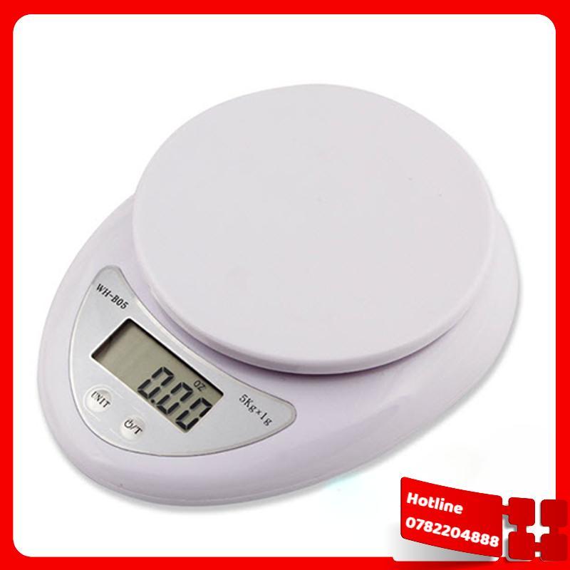 Cân Thực Phẩm Điện Tử 5Kg Để Bàn Nhà Bếp Màn Hình Lcd - Tặng Kèm 2 Pin  - Loại Tốt