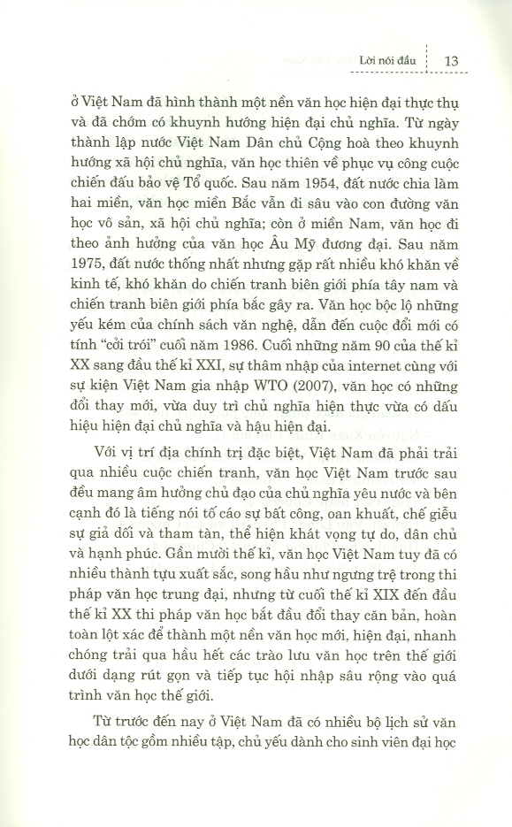 Lược Sử Văn Học Việt Nam - Bìa mềm